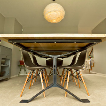 Scholberg Elm Dining Table with Dagny Leg