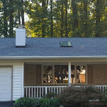 Silver Spring, MD Roof & Skylight Replacement + Air Seal & Insulate Attic. Cer