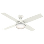 Hunter - Hunter 59252 Dempsey - 52" Ceiling Fan with Kit and Remote - Hunter combines 19th century craftsmanship with 21st century design and technology to create ceiling fans of unmatched quality, style, and whisper-quiet performance. Using the finest materials to create stylish designs, Hunter ceiling fans work beautifully in today's homes and can save up to 47% on cooling costs!.