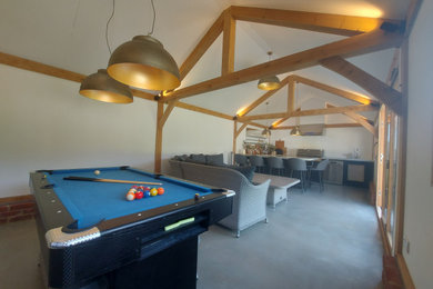 Design ideas for a games room in Surrey.