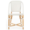 Tenor White and Black Rattan Side Chair