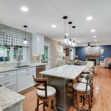 Transitional Two-Finish Kitchen Design Sterling, VA