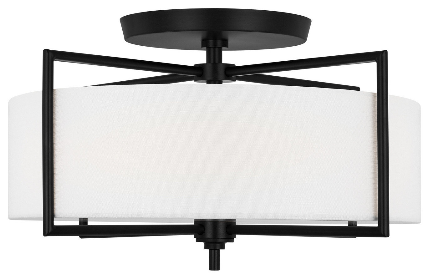 Visual Comfort Studio Perno Three Light Semi-Flush Mount - Transitional ...