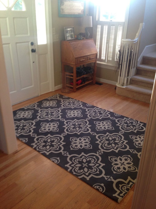 Is this rug too big for this space??