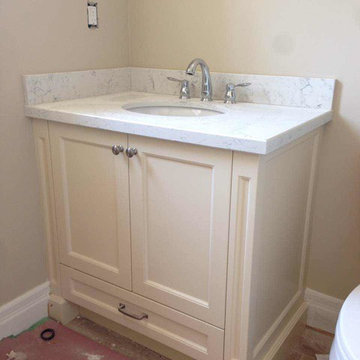 Vanity and laundry room
