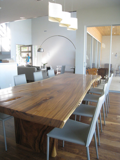 Raw Edge Wood Dining Table Home Design Ideas, Pictures, Remodel and Decor