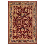 Bareens Designer Rugs - Bohemien Ziegler Sophie Red Blue Hand-Knotted Wool Rug - 10'2'' x 13'10'' - Enhance the ambiance of your home with this magnificent Persian-influenced Turkish hand-knotted rug made by skilled artisans capable of creating the most exceptional vegetable dyes and hand-spun wool. This exquisite handmade rug is a one-of-a-kind Peshawar Kafkaz, otherwise identified as Chobi, Chobi Peshawar, Oushak, or Ziegler rug. These handmade rugs are crafted in Pakistan utilizing superior-quality wool imported from Australia, New Zealand, and Korea in two types of weaves: the Persian weave and the Mori weave. This rug is meticulously crafted by hand using the finest natural vegetable dyes extracted from local plants. The artisans use a blend of hand-spun local and fine merino wool, resulting in a rug with a compelling texture, higher lanolin content, and longer staple. The artisans occasionally incorporate natural or artificial silk into the pile to enhance specific motifs. The finished product is an awe-inspiring execution of flawless design and an understated palette that exudes elegance.