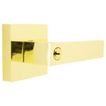 FPL Door Locks & Hardware, Inc. - Cosmopolitan Lever Set, Keyed Entry Function, Polished Brass - FPL Cosmopolitan Entry Lever Set