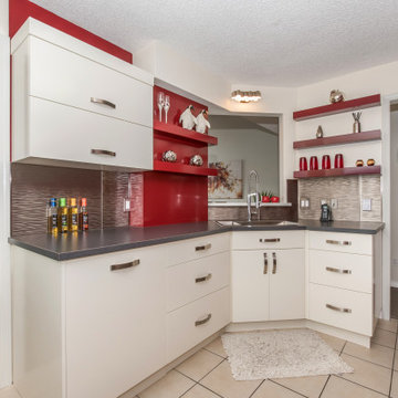 High Gloss Red Kitchen