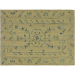 Bareen's Designer Rugs - Embroidered Ikat Kilim Cooks Gray/Blue Wool Rug, 5'10 x 7'10 - Add a touch of elegance to your home with this casual chic hand woven Tribal embroidered Kilim Wool Rug. Constructed on a loom by Nomad Turkman people with hand spun wool and 100% Natural Vegetable dyes these beautiful rugs are known for their beautiful repetitive geometric pattern with naturalistic floral and traditional patterns. The contemporary fashion palette produces bold, sharp patterns that are ingeniously versatile pattern. These beautiful rugs are made by individual short strands of different color being knotted onto the warps and held together by pressing the wefts tightly. The designs are made by interweaving the variously colored wefts and warps. Kilims are known to be one of a kind rugs due to their durability and versatility.