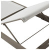 Graphite Aluminum Frame Sun Lounger, Andrew Martin Harlyn