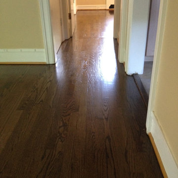 Red Oak Wood Floors with Jacobean Stain