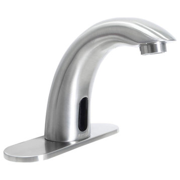 Hands / Touch Free Motion Sensor Brushed Nickel Bathroom Faucet