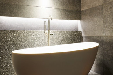 Inspiration for a contemporary bathroom remodel in Other