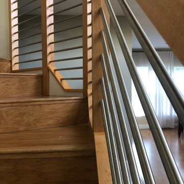 Stair case modern railing