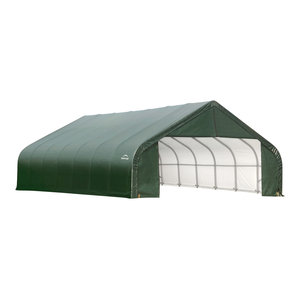 22'x24'x10' Peak Style Shelter, Gray - Contemporary 