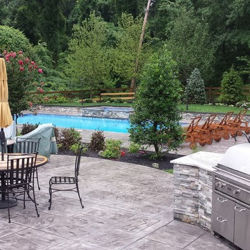 Locust Point - Pool House, Stone Veneer, Pool Deck, Patio, BBQ