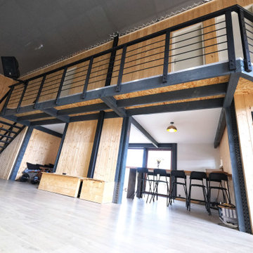 Construction d'un espace polyvalent en ossature bois