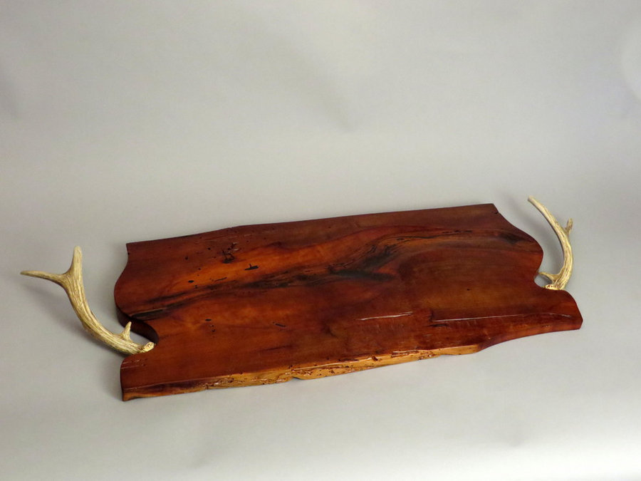 #16001 Antique Cherry with Whitetail Antler Handles