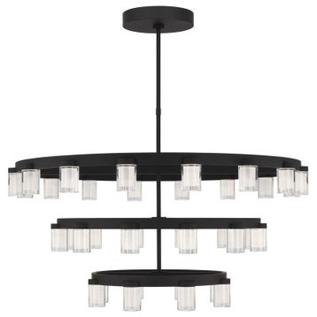 Esfera Three Tier X-Large 36-Light Integrated LED Ceiling Chandelier in Nights
