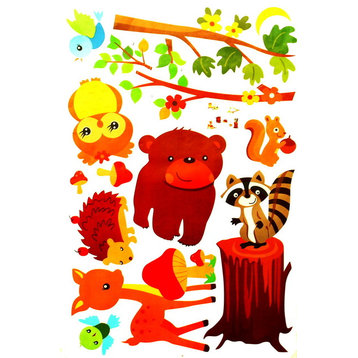 Animals' New Friends - Wall Decals Stickers Appliques Home Dcor