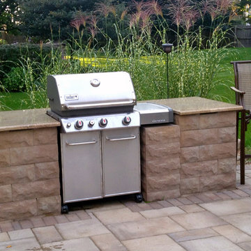 Open Porch and Patio with Outdoor Kitchen