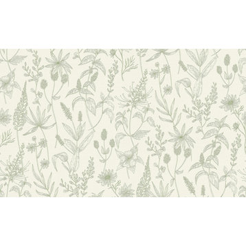 Nami Olive Floral Wallpaper Bolt