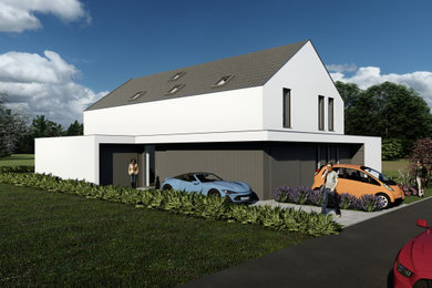 Neubau Einfamilienhaus mit 2 Garagen