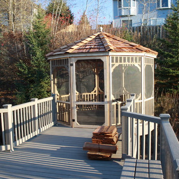 New Custom Gazebo with a connecting Deck