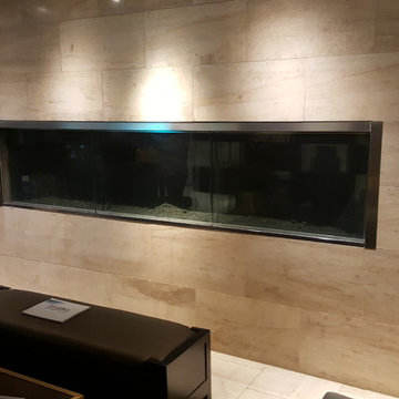 Built-in Aquarium in Luxury Residential High Rise Lobby