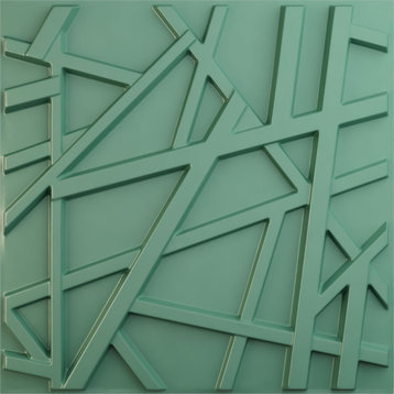 Evergreen EnduraWall Decorative 3D Wall Panel, 19.625"Wx19.625"H, Sea Mist