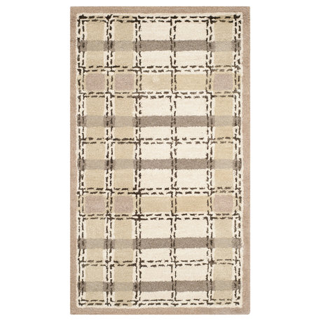 Safavieh Martha Stewart Colorweave Plaid Rug, Sharkey Gray, 2'6"x4'3"