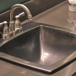 Concrete counter top with Marzi Sink - Bathroom Sinks