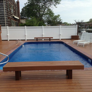 Trex Transcends Tropics Tiki Torch Decking