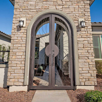 Swirl French Courtyard Iron Gate
