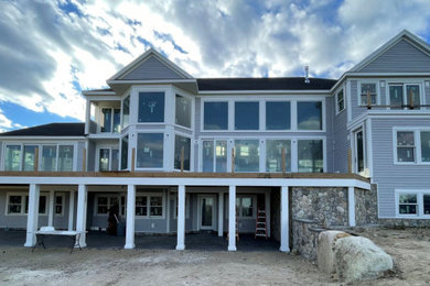 Inspiration for a coastal exterior home remodel in Boston