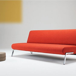 "Innovation USA" Debonair Sofa Bed in Mixed Dance Orange - Sofas
