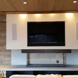 Glass Guillotine Fireplace - Indoor Fireplaces