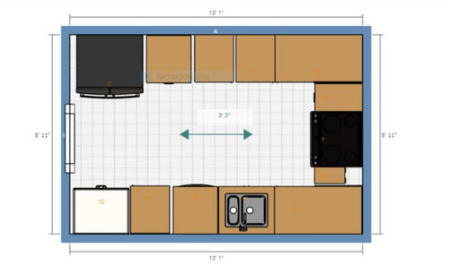 Small, tight, U-shape kitchen layout many choices--got any ideas?