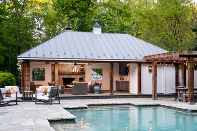 Example of a transitional pool design in Richmond