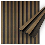 CONCORD WALLCOVERINGS - Waterproof Slat Panel, Walnut, Pack of 6 - Concord Panels Design: Our wall panels offer countless possibilities to creatively design your interior and to set natural accents. In our assortment you will find a variety of wall panels, which are available in a range of wood grain finishes.
