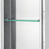 Dawn® Stainless Steel Finished Shower Niche with Two Glass Shelves