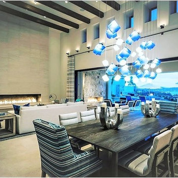 AMAZING STAIRCASE CHANDELIER, THREE STORY FOYER CHANDELIER LED LIGHTS