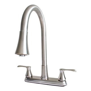 Wasserman - Dual Handle Pull-Down Kitchen Faucet with Dual Spray ...