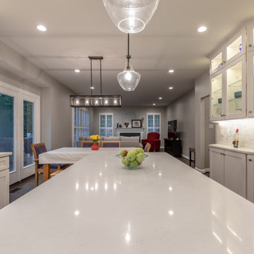 Elegant, Bright and Spacious White Kitchen in Fairfax VA