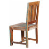 Glenbrook Handcrafted Slatted Back Reclaimed Wood Dining Chair