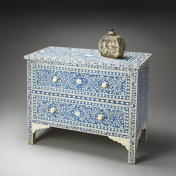 Heritage Two Drawer Chest in Blue