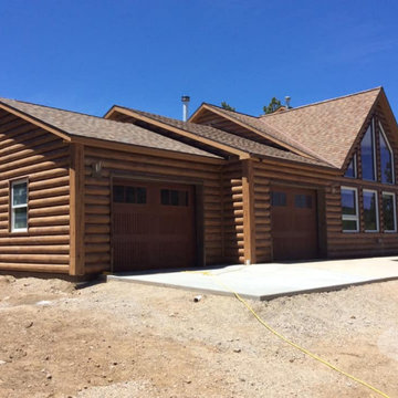 Howard, Colorado Round Log Home