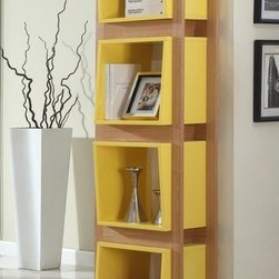 Yellow Open Bookcase - Bookcases
