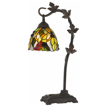 60W Cotulla Downbrdige Tiffany Metal Table Lamp
